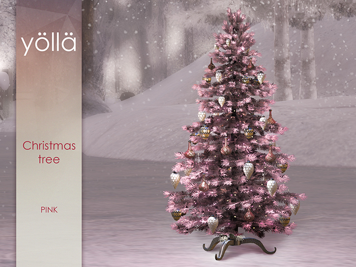 Second Life Marketplace Mesh Christmas Tree Pink